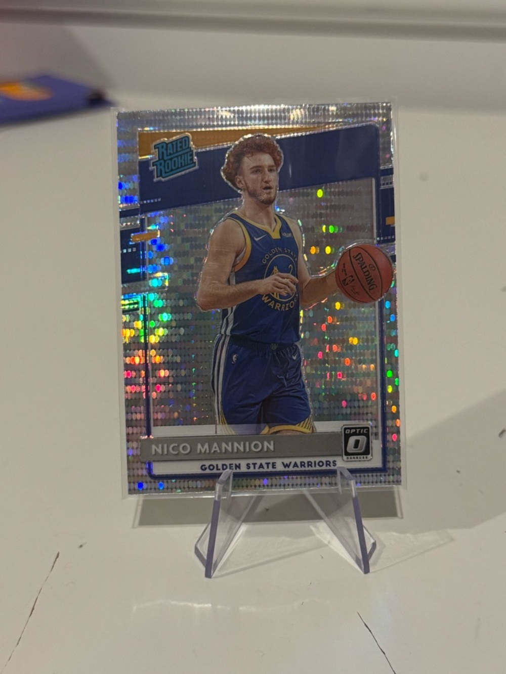🔥 2020 Nico Mannion Panini Donruss Optic Rated Rookie Prizm. Mint condition